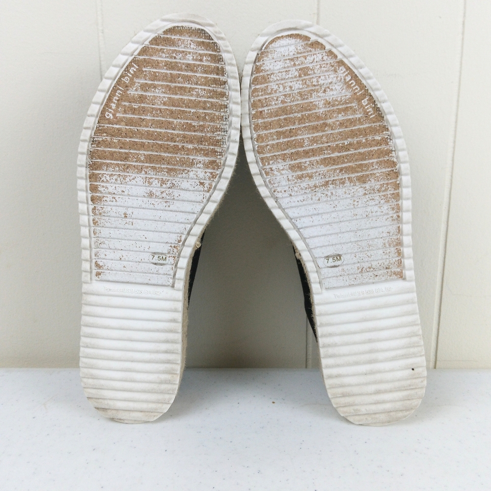 Gianni Bini Black Espadrille Platform Slip-On Shoes Size 7.5 - Picture 9 of 10